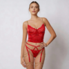 Gorset z fiszbinami Scarlet Silhouette – Red