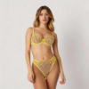 Kwiatowy, kielizny 2-częściowy Golden Bloom – Yellow