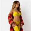 Komplet buduarowe Canary Glow – Geometric Lace Set