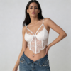 Gorsetowy top Pearl Lace – Scalloped Hem Bustier