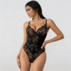 Ekskluzywne body Noir Satin – Lace & Silk Fusion