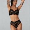 Komplet bielizny koronkowej Midnight Muse – Eyelash Lace Set