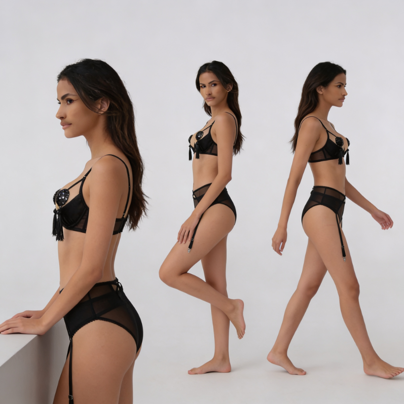 Komplet bielizny Noir Cabaret – Sequin Tassel Set ba7af50bcc472ac620e2ae0f75f0d5fc