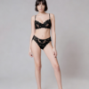 Komplet bielizny koronkowej Midnight Dahlia – Black & Nude