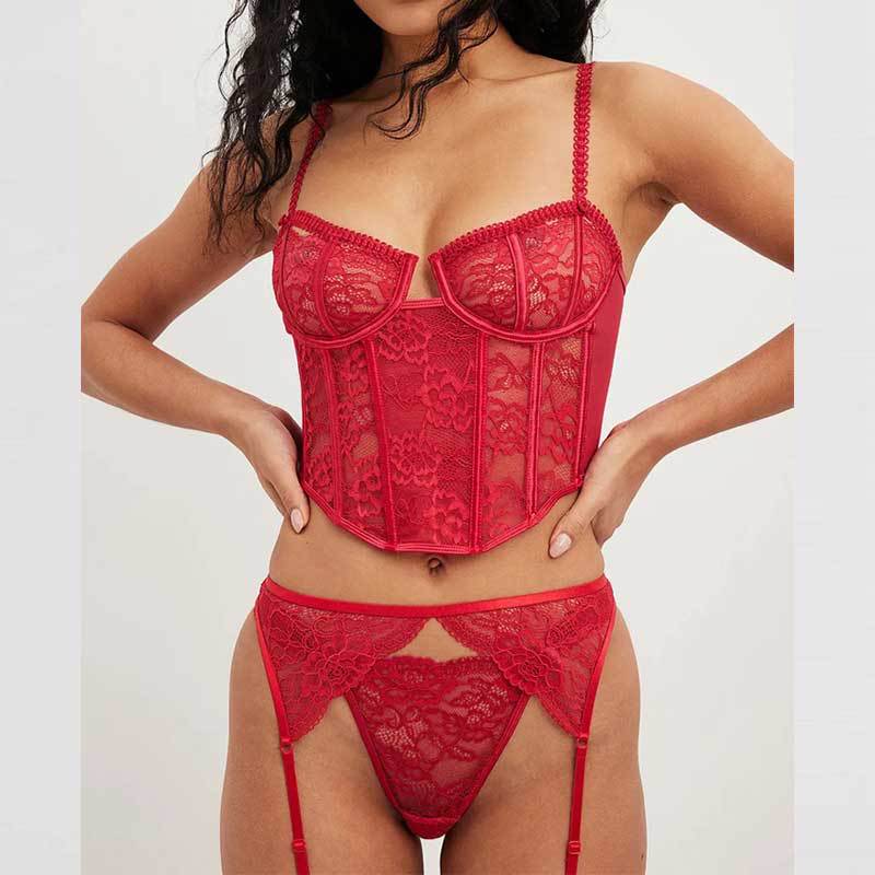 Komplet buduarowy Ruby Muse – Lace Corset Ensemble 4883708c5c45ab9abe242c0297067b44