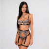 Komplet buduarowy Wild Instinct – Leopard Noir Ensemble