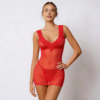 Halka butikowa Crimson Sheer – Minimalist Nightgown
