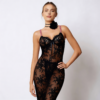 Halka buduarowa Noir Rose – Ethereal Lace Chemise