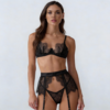 Komplet buduarowy Midnight Lace – Eyelash Couture Ensemble