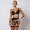 Komplet buduarowy Midnight Pearl – Aristocratic Lace Set