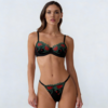 Komplet buduarowy Midnight Botanical – Ebony & Crimson Flora
