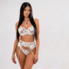 Komplet buduarowy Magnolia Blossom – Luxury Floral Appliqué Set