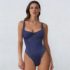 Ekskluzywne body Sapphire Denim – Corset Style One-Piece
