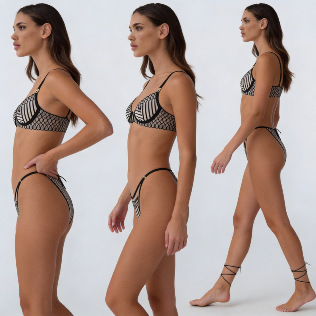 Komplet buduarowy Art Déco Noir – Geometric Embroidery Set ca6c1c128bdba943e71f7ce162b8feed