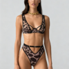 Komplet bielizny Wild Opulence – Leopard & Black Lace