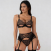 Komplet bielizny Noir Web – Art Deco Embroidery Set