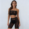 Komplet buduarowy Noir Mesh – Corset Laced Sport Chic