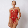 Body buduarowe Onyx Web – Noir Corset Bodysuit